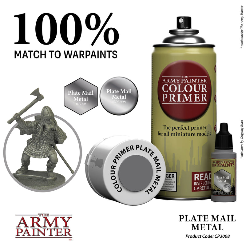 Army Painter Sprays: Platemail Metal