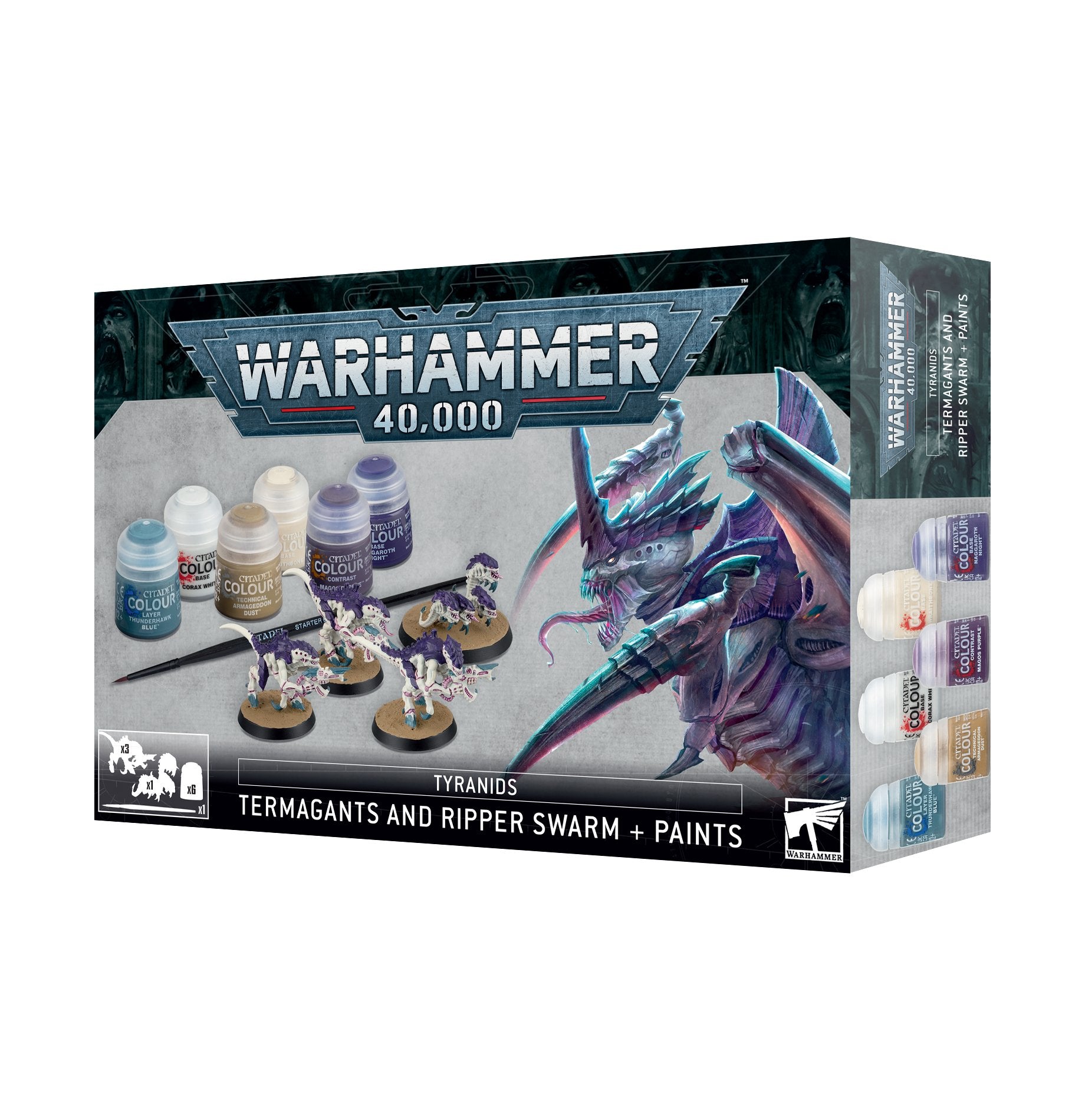 thumbnail image 2 of 2022 Tyran Blue Shade Citadel Paint - Games Workshop Warhammer 40K 2 of 6