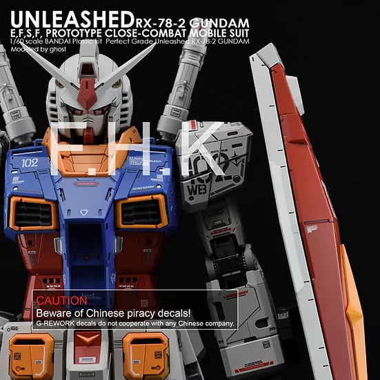 PG] Unleashed RX-78-2 Gundam Decal