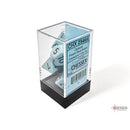 Chessex Dice: Opaque Pastel Blue/Black Polyhedral 7-die Set