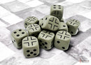 Chessex Dice: German War Dice Dark Grey / Black 12D6 16mm Dice