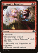 Destructive Tampering (AER-078) [Aether Revolt] Foil
