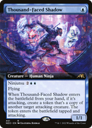 Thousand-Faced Shadow (Extended Art) (NEO-451) [Kamigawa: Neon Dynasty] Foil