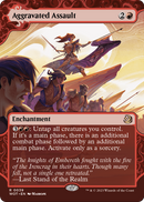 Aggravated Assault (WOT-039) (Showcase) (Borderless) [Wilds of Eldraine: Enchanting Tales]