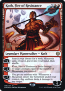 Koth, Fire of Resistance (PRE-138) [Phyrexia: All Will Be One Promos] Foil