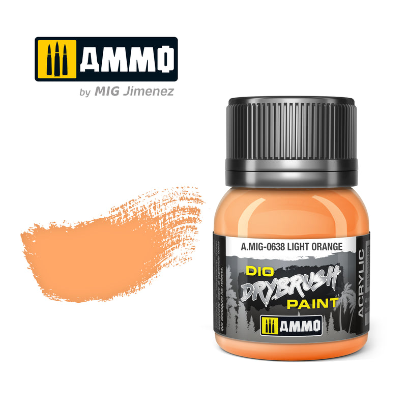 Ammo Mig: 0638 Light Orange Dio Drybrush