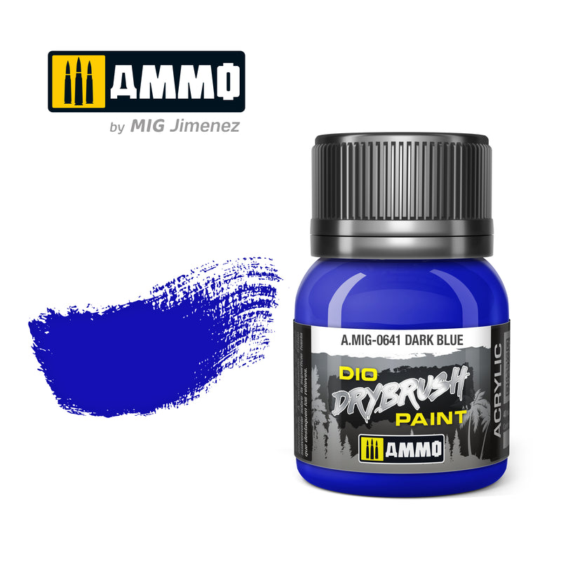 Ammo Mig: 0641 Dark Blue Dio Drybrush