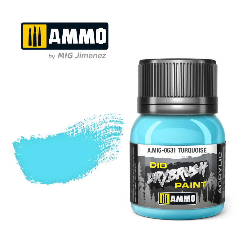 Ammo Mig: 0631 Turquoise Dio Drybrush