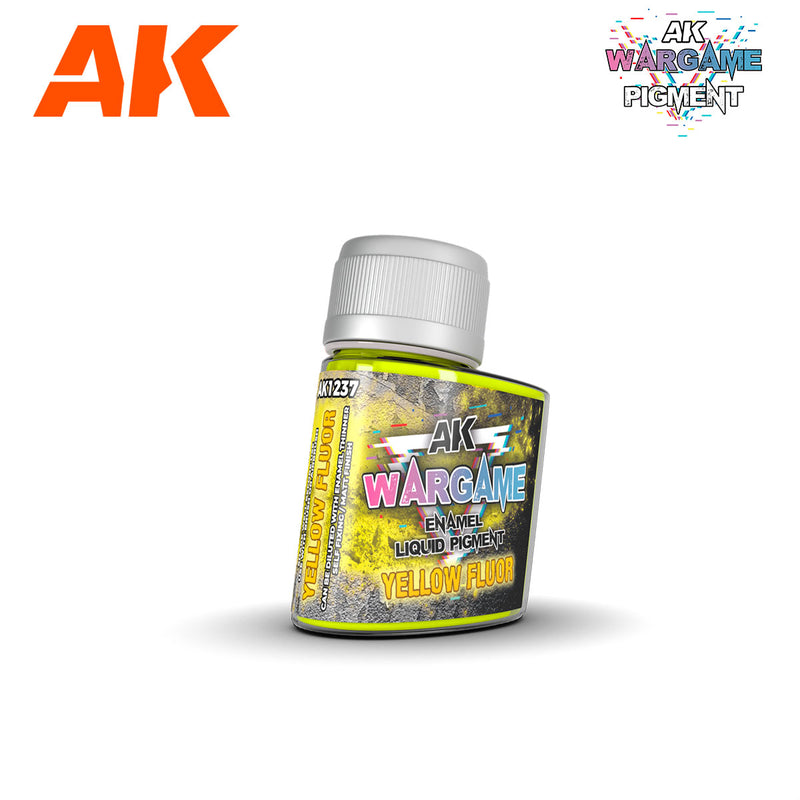 AK1237: Yellow Fluor Enamel Liquid Pigment