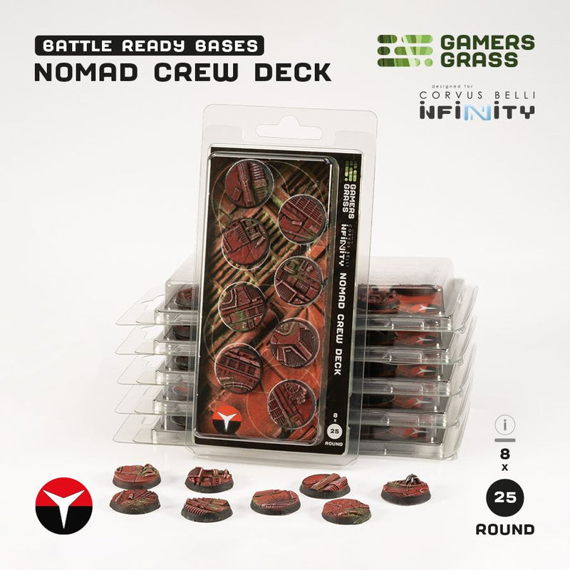 GamersGrass Battle Ready Bases: Nomad Crew Deck (Infinity)