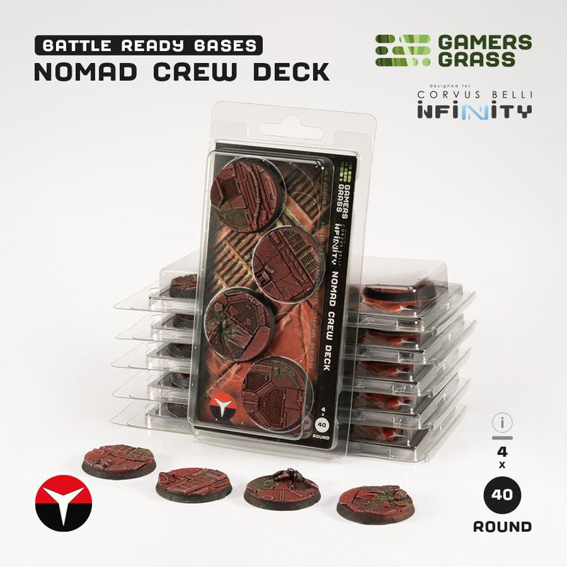 GamersGrass Battle Ready Bases: Nomad Crew Deck (Infinity)