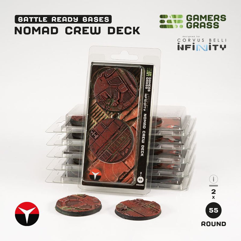 GamersGrass Battle Ready Bases: Nomad Crew Deck (Infinity)