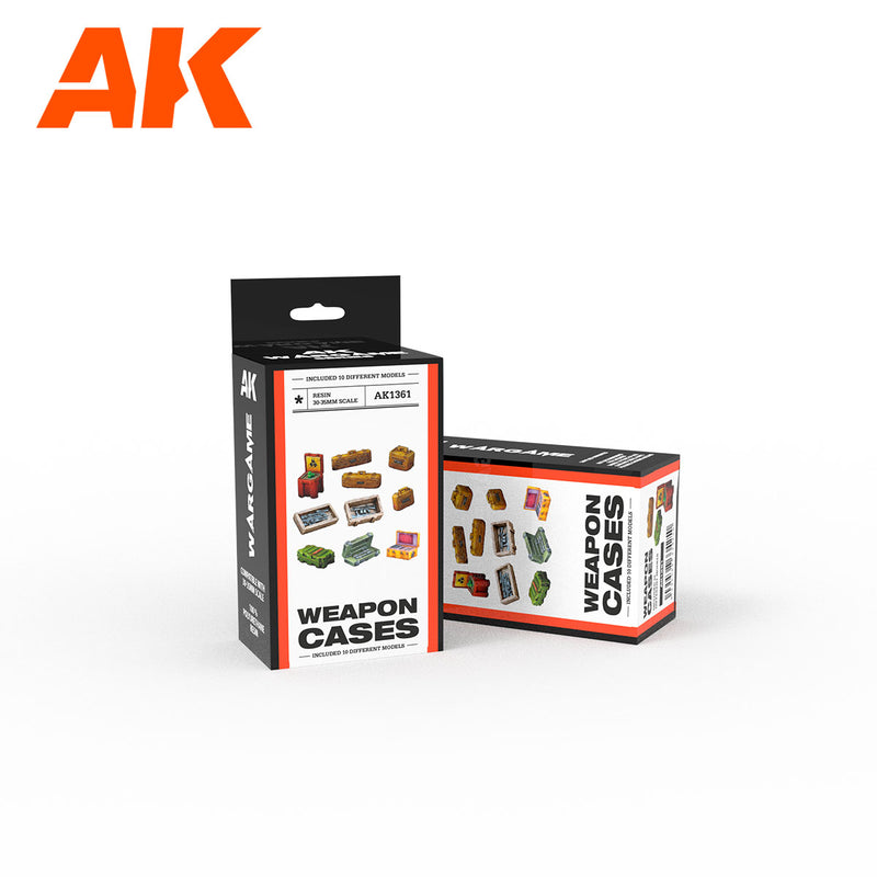 AK Interactive Weapon Cases Wargame Set 30-35mm Scale