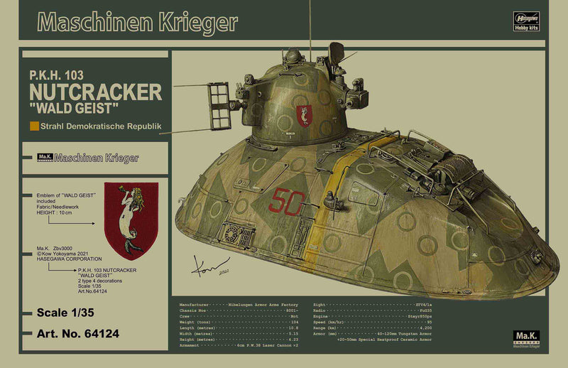 Maschinen Krieger: Ma.K. P.K.H.103 Nutcracker 'Wald Geist' 1/35 Scale Model Kit