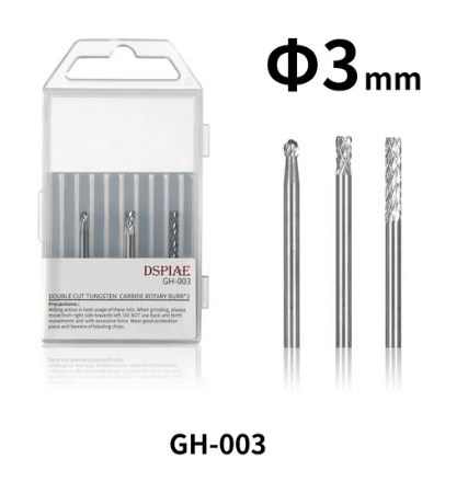 DSPIAE: GH-003 Double Cut Tungsten Carbide Rotary Burr