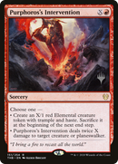 Purphoros's Intervention (PPTHB-151P) [Promo Pack: Theros Beyond Death Promos]
