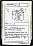 Stack of Paperwork (No PW Symbol) (CMB1-013) [Mystery Booster Playtest Cards 2021]