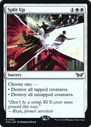 Split Up (PRE-032) [Duskmourn: House of Horror Promos] Foil