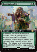 Rampart Architect (Extended Art) (TDC-087) [Commander: Tarkir: Dragonstorm]