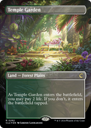 Temple Garden (Borderless) (CLU-282) [Ravnica: Clue Edition] Foil