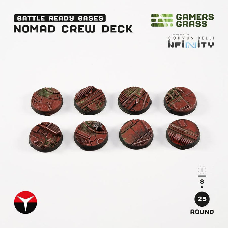 GamersGrass Battle Ready Bases: Nomad Crew Deck (Infinity)