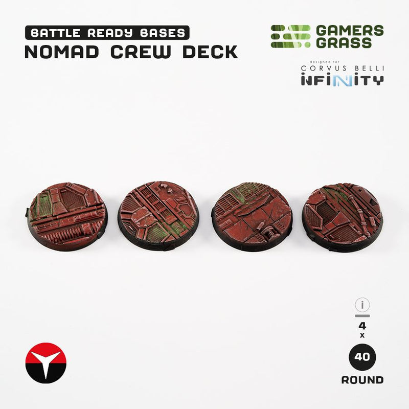 GamersGrass Battle Ready Bases: Nomad Crew Deck (Infinity)