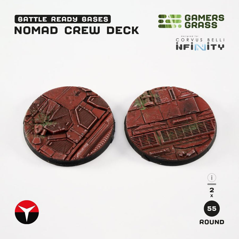 GamersGrass Battle Ready Bases: Nomad Crew Deck (Infinity)