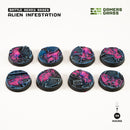 GamersGrass Battle Ready Bases: Alien Infestation (25-170mm)