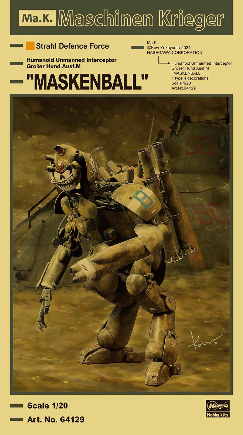 Maschinen Krieger: Humanoid Unmanned Interceptor Großer Hund Ausf.M "MASKENBALL" 1/20 Scale Model Kit