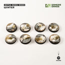 GamersGrass Battle Ready Bases: Winter (25-170mm)