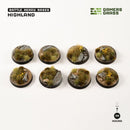 GamersGrass Battle Ready Bases: Highland (25-170mm)