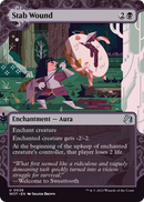 Stab Wound (WOT-036) (Showcase) (Borderless) [Wilds of Eldraine: Enchanting Tales]