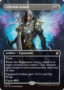 Celestial Armor (Borderless) (FDN-295) [Foundations] Foil
