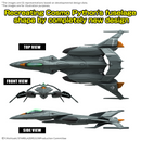 Star Blazers: DX Trial Type Space Fighter Cosmo Python