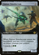 Simian Simulacrum (Extended Art) (BRO-352) [The Brothers' War] Foil