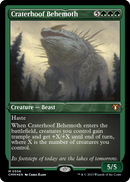 Craterhoof Behemoth (Foil Etched) (CMM-556) [Commander Masters] Foil