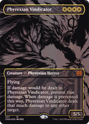 Phyrexian Vindicator (Oil Slick Raised Foil) (ONE-347) (Borderless) [Phyrexia: All Will Be One] Foil
