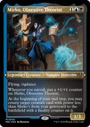 Mirko, Obsessive Theorist (Display Commander) - Thick Stock (MKC-050) [Murders at Karlov Manor Commander] Foil