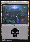 Swamp (WAR-258) [War of the Spark] Foil