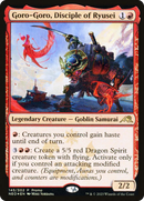 Goro-Goro, Disciple of Ryusei (MEDIA-145) [Kamigawa: Neon Dynasty Promos] Foil