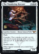 The Wandering Rescuer (PRE-041) [Duskmourn: House of Horror Promos] Foil