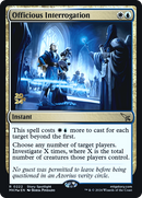 Officious Interrogation (PRE-222) [Murders at Karlov Manor Promos] Foil