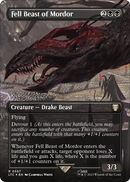 Fell Beast of Mordor (Borderless) (Surge Foil) (LTC-557) [Tales of Middle-earth Commander] Foil