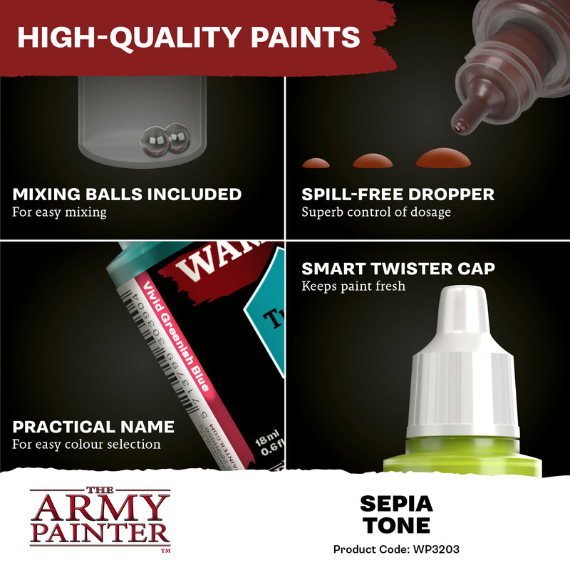 Warpaints Fanatic Wash: WP3203 Sepia Tone