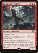 Rampaging Raptor (PPMOM-160) [Promo Pack: March of the Machine Promos] Foil