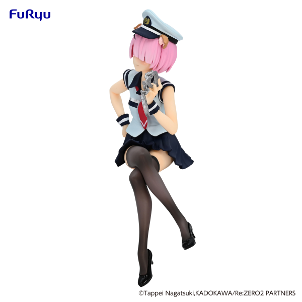 Re:ZERO: Ram (Police Officer Cap w/ Dog Ears) Noodle Stopper Figure