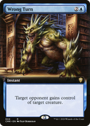 Wrong Turn (Extended Art) (CMR-644) [Commander Legends] Foil