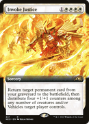 Invoke Justice (Extended Art) (NEO-437) [Kamigawa: Neon Dynasty] Foil