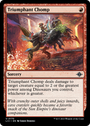 Triumphant Chomp (LCI-170) [The Lost Caverns of Ixalan] Foil