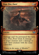 Fear, Fire, Foes! (Showcase Scrolls) (LTR-576) [The Lord of the Rings: Tales of Middle-earth] Foil